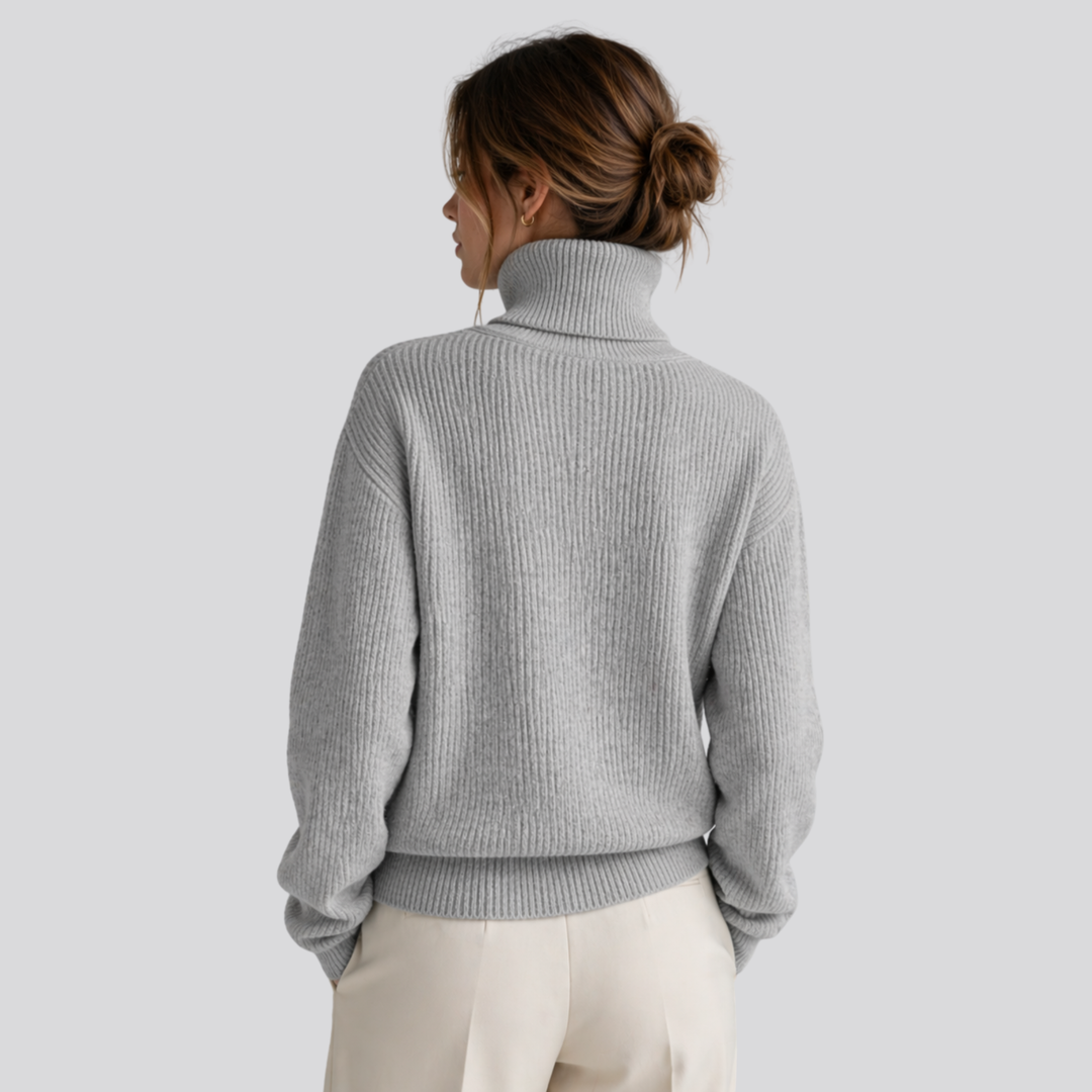 Sylvette | Oversized Merino Wool Turtleneck Sweater