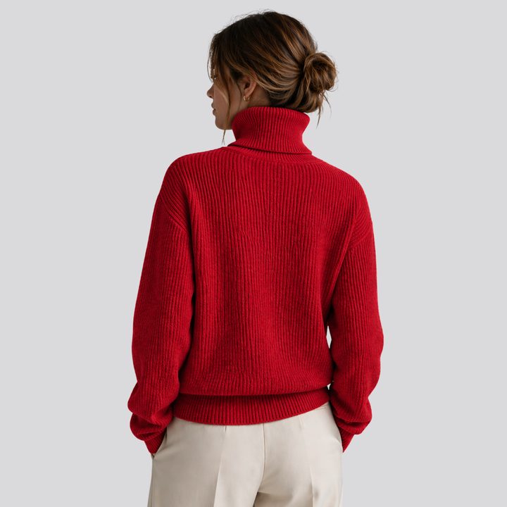 Sylvette | Oversized Merino Wool Turtleneck Sweater