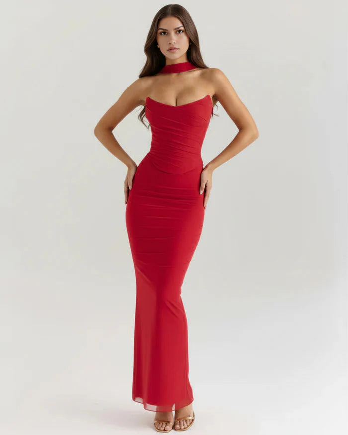 Odessa | Mesh Corset Maxi Skirt Three-Piece Set