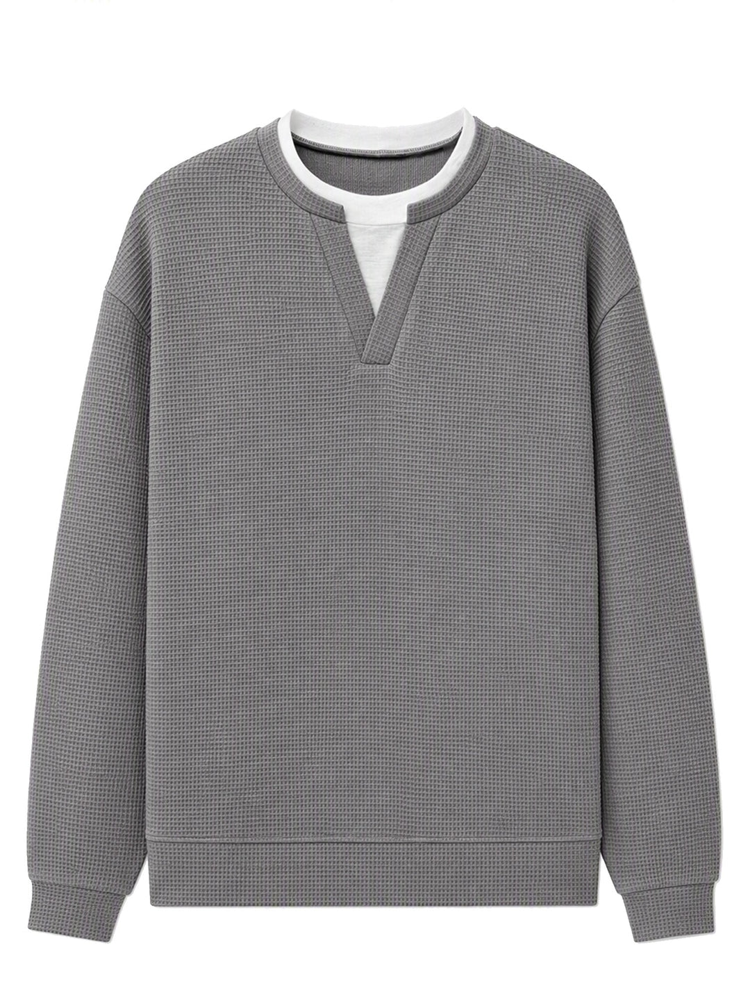 Layered Comfort Waffle Tee