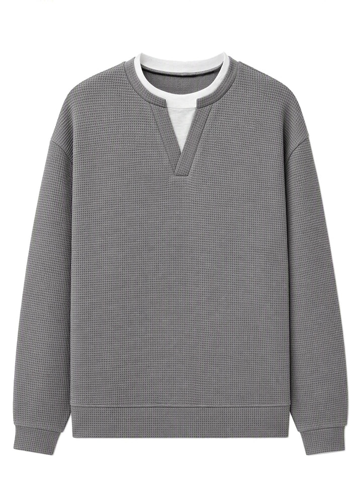 Layered Comfort Waffle Tee