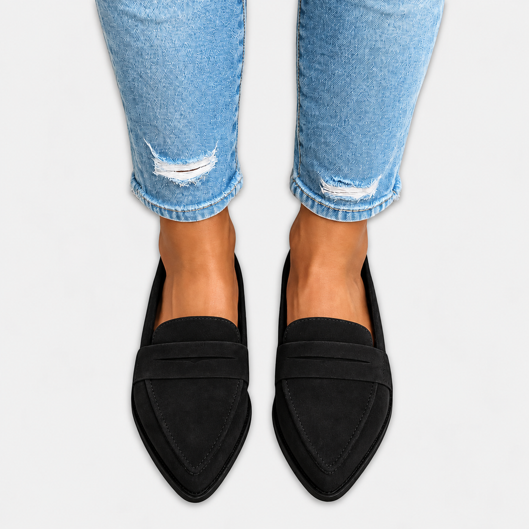 Zusjes Mode | Suede Loafers met matte finish