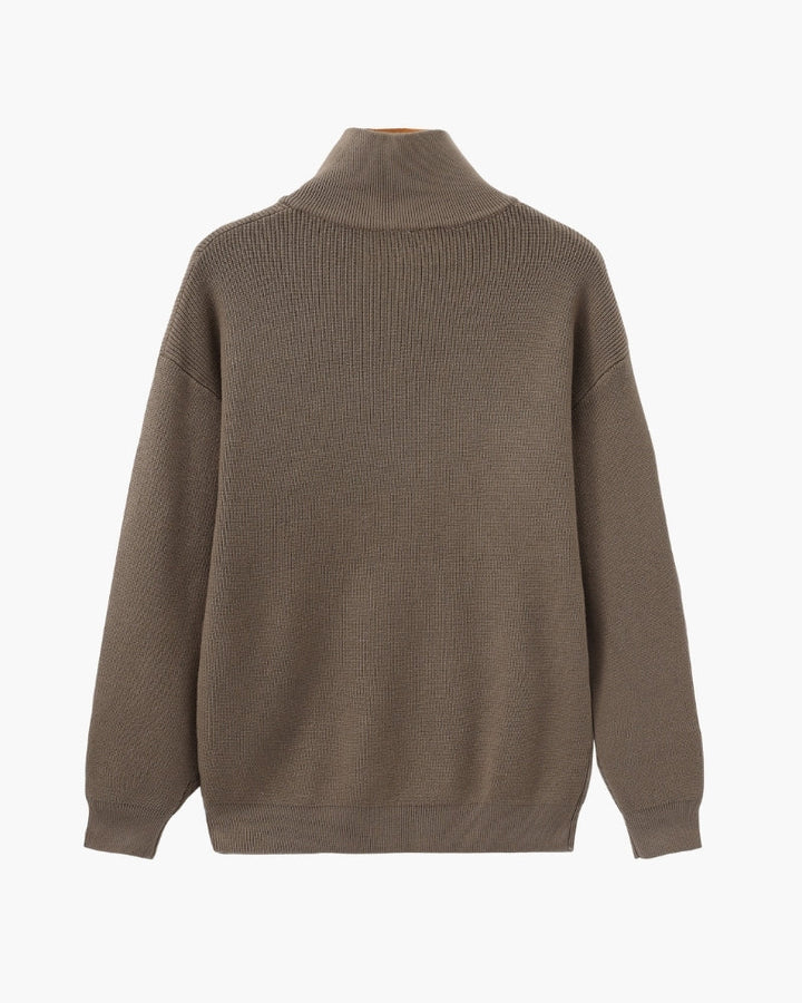 Refined Half-Zip Knit Pullover