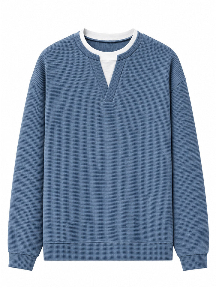 Layered Comfort Waffle Tee