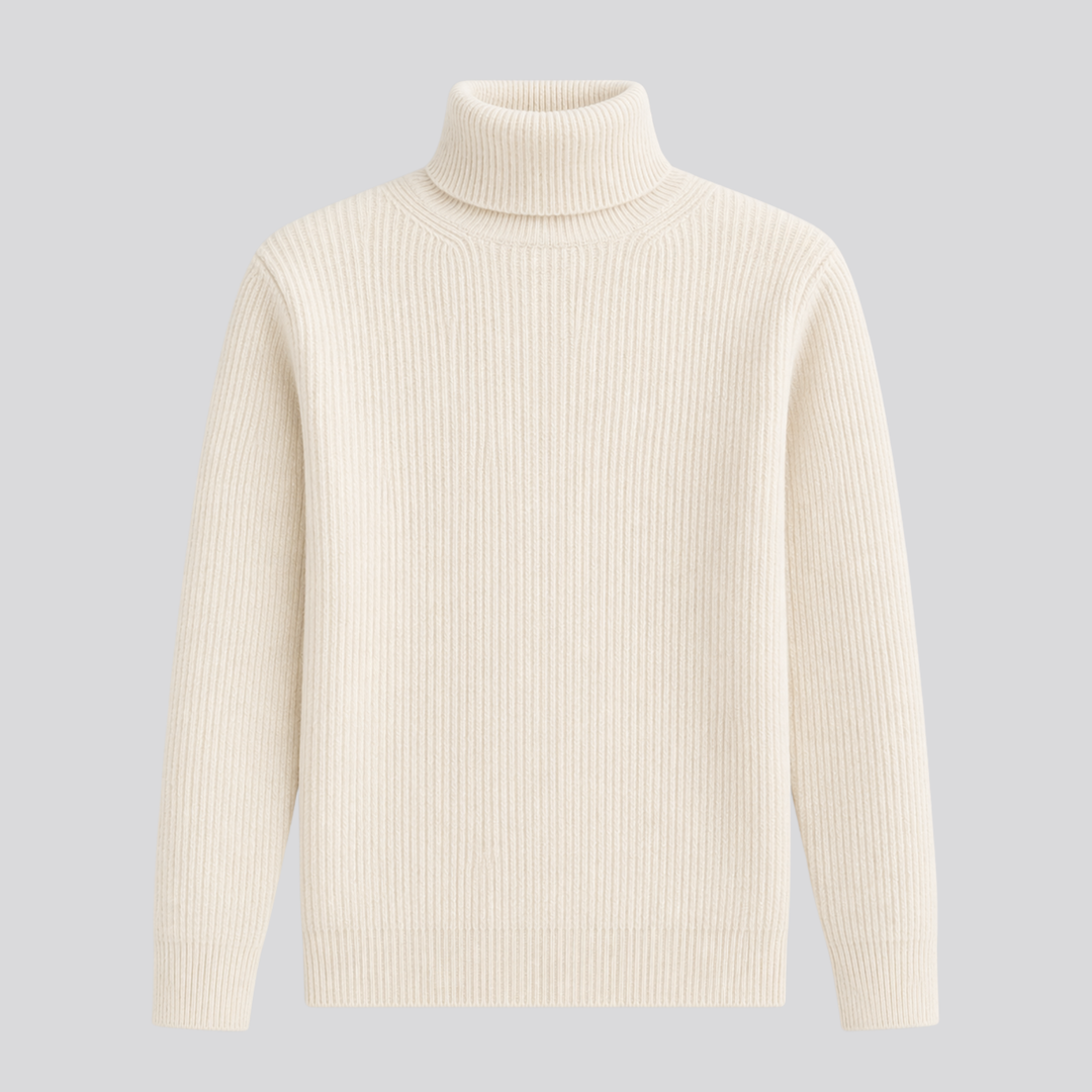 Sylvette | Oversized Merino Wool Turtleneck Sweater