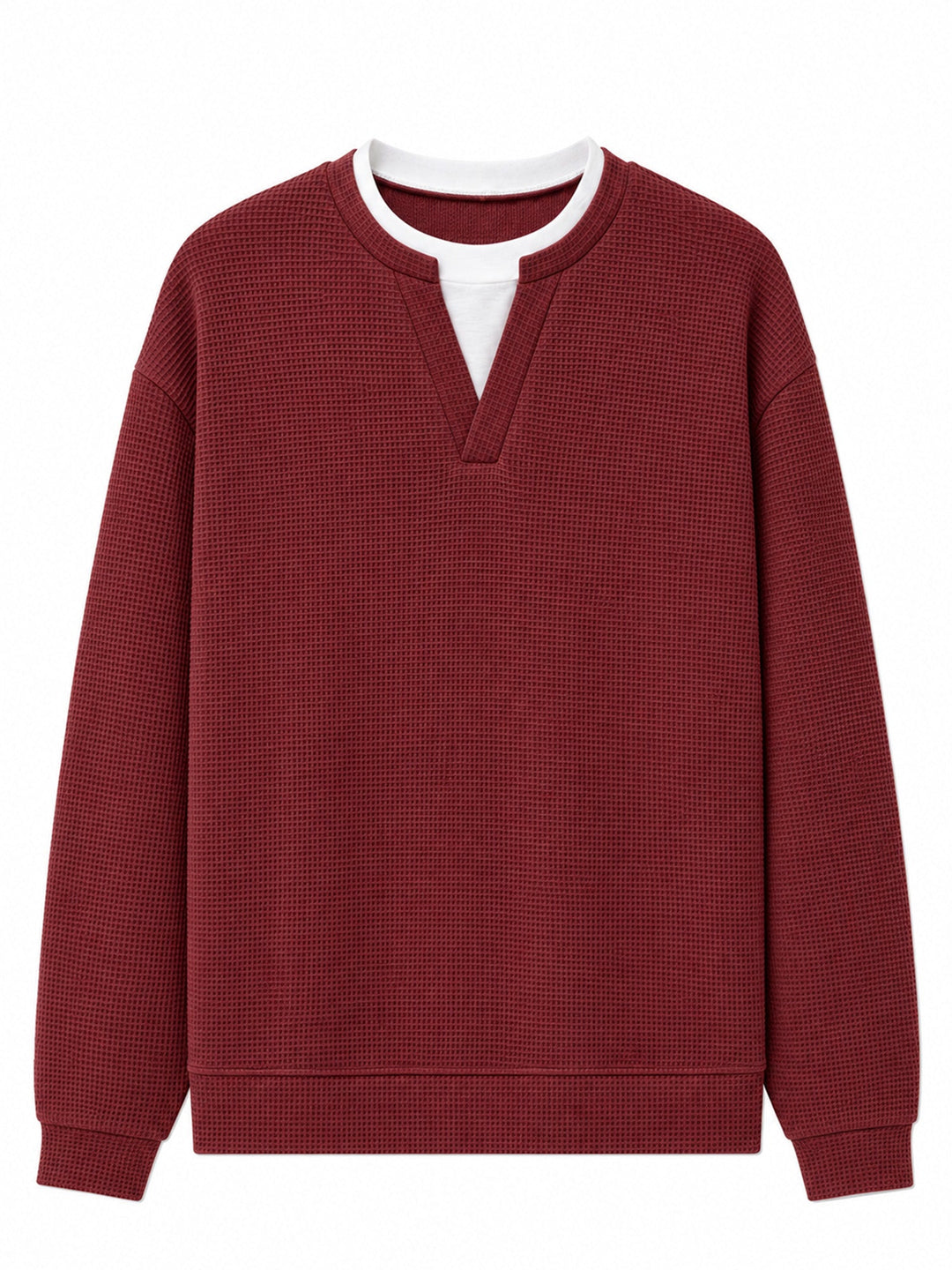 Layered Comfort Waffle Tee