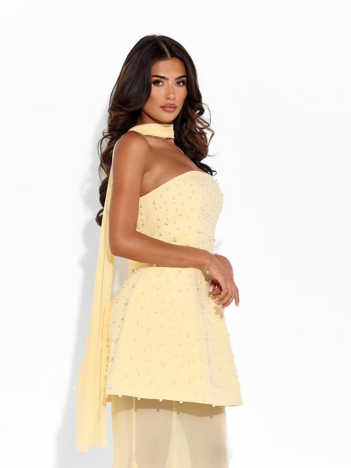 AURELIA Mini Pearl Dress &amp; Neck scarf