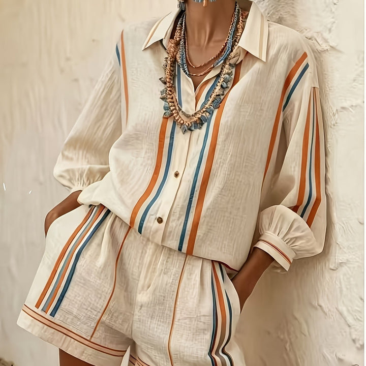 Vacation Style Shirt  Shorts Set