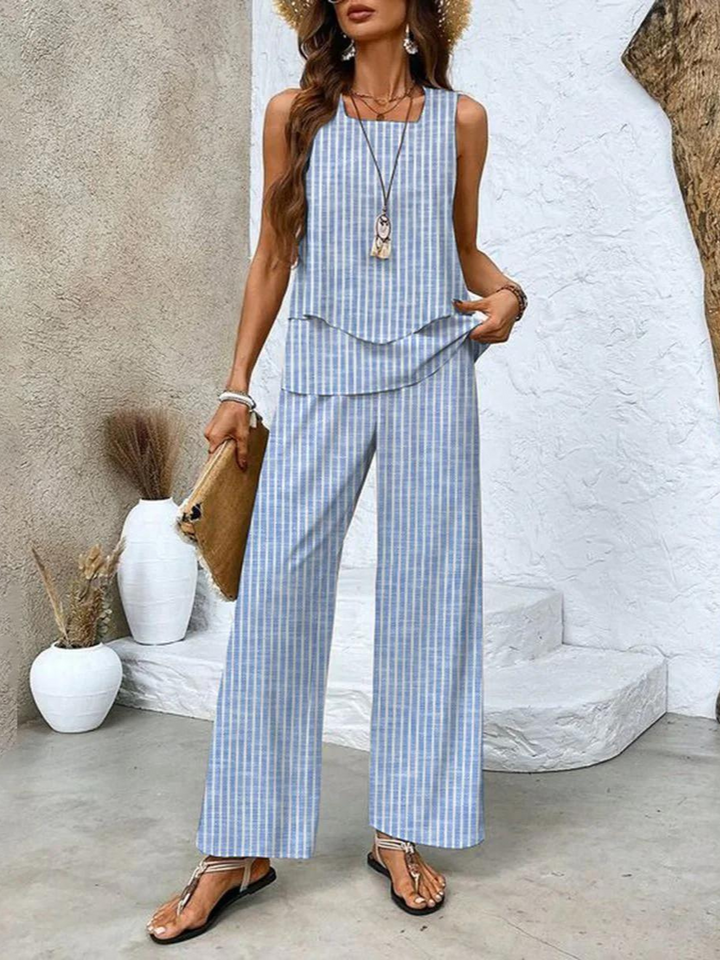 Abigail | Wide-Leg Pants Two-Piece Set