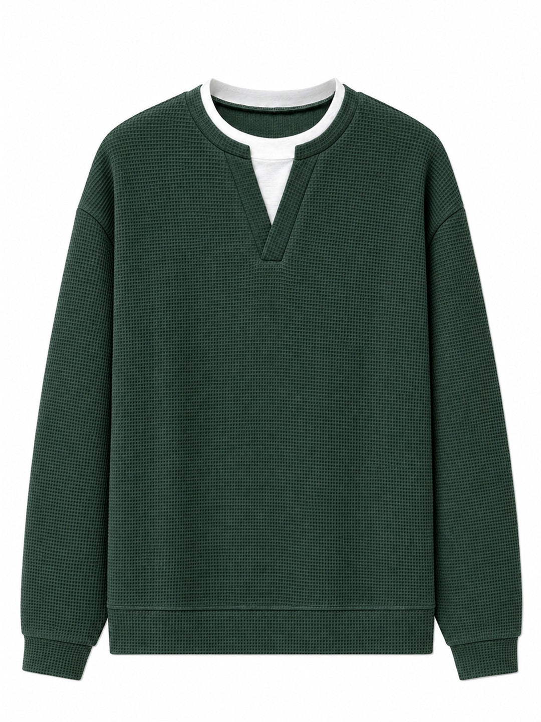 Layered Comfort Waffle Tee
