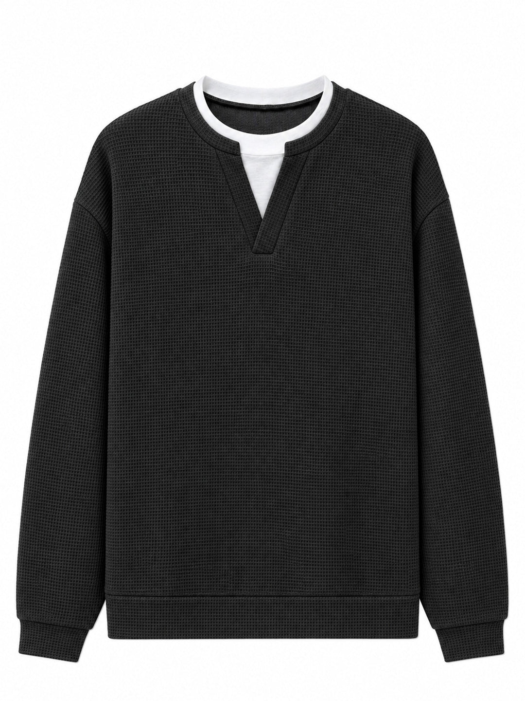Layered Comfort Waffle Tee
