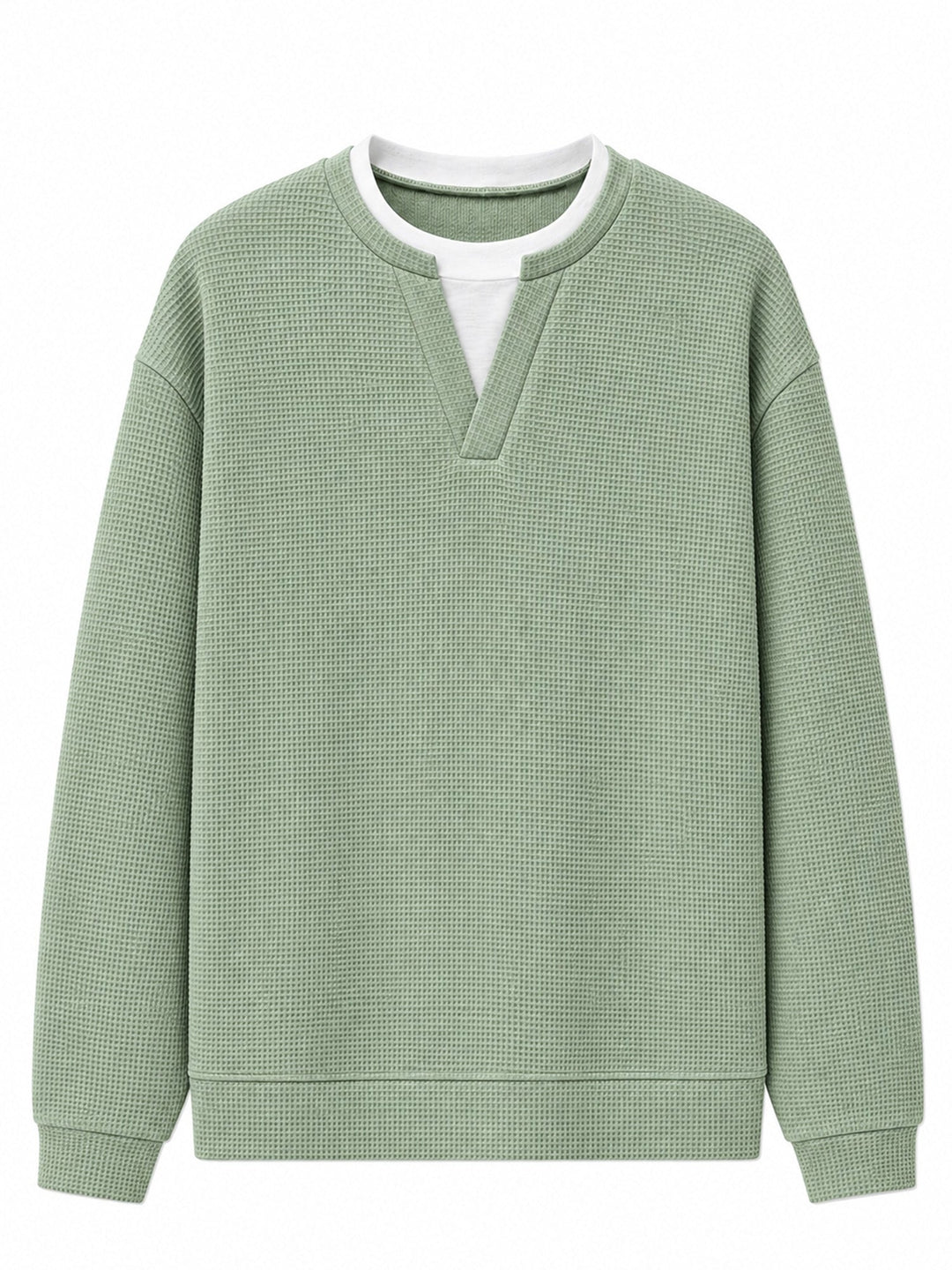 Layered Comfort Waffle Tee
