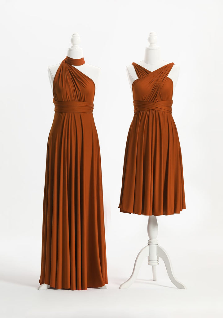 Burnt Orange Multiway Infinity Dress