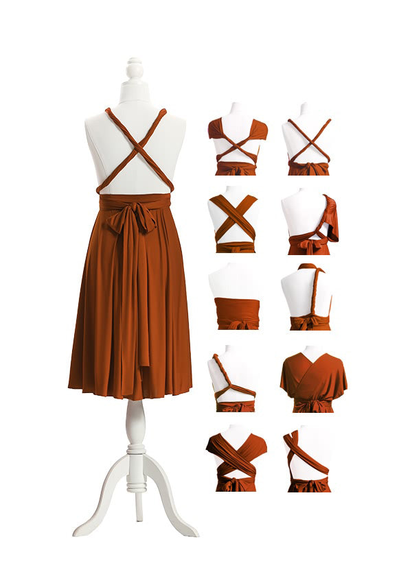 Burnt Orange Multiway Infinity Dress