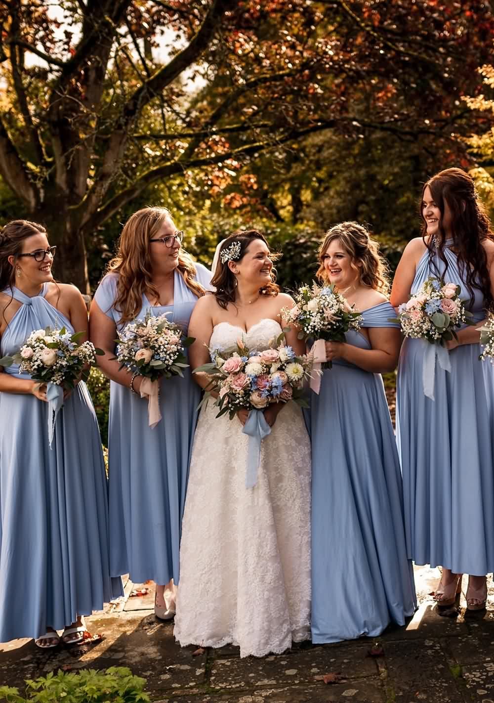 Dusty Blue Multiway Convertible Infinity Dress