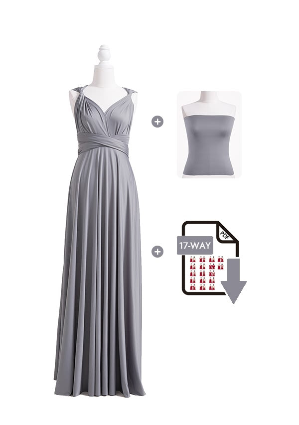 Grey Multiway Infinity Dress