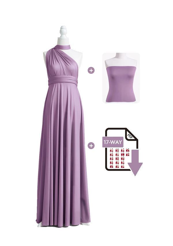 Mauve Multiway Convertible Infinity Dress