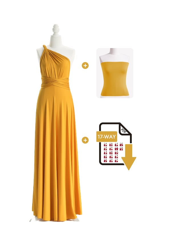 Mustard Yellow Multiway Infinity Dress