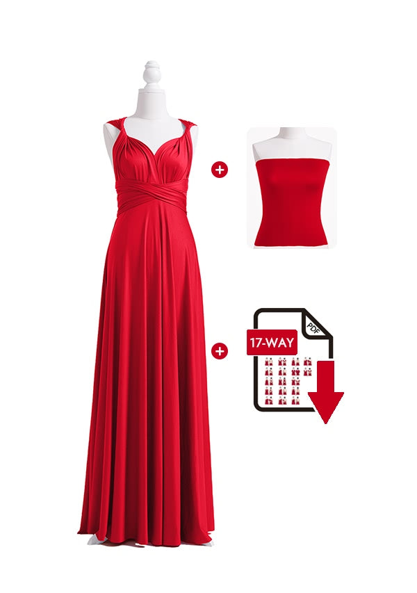 Red Multiway Infinity Dress