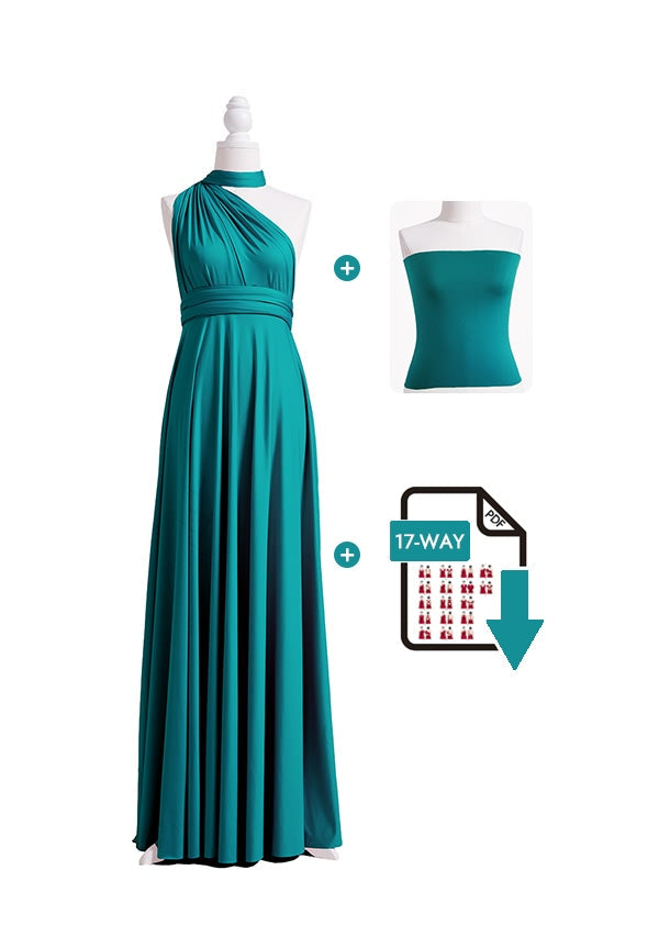 Teal Multiway Infinity Dress