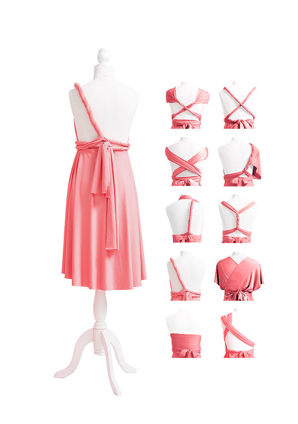 Coral Pink Multiway Infinity Dress