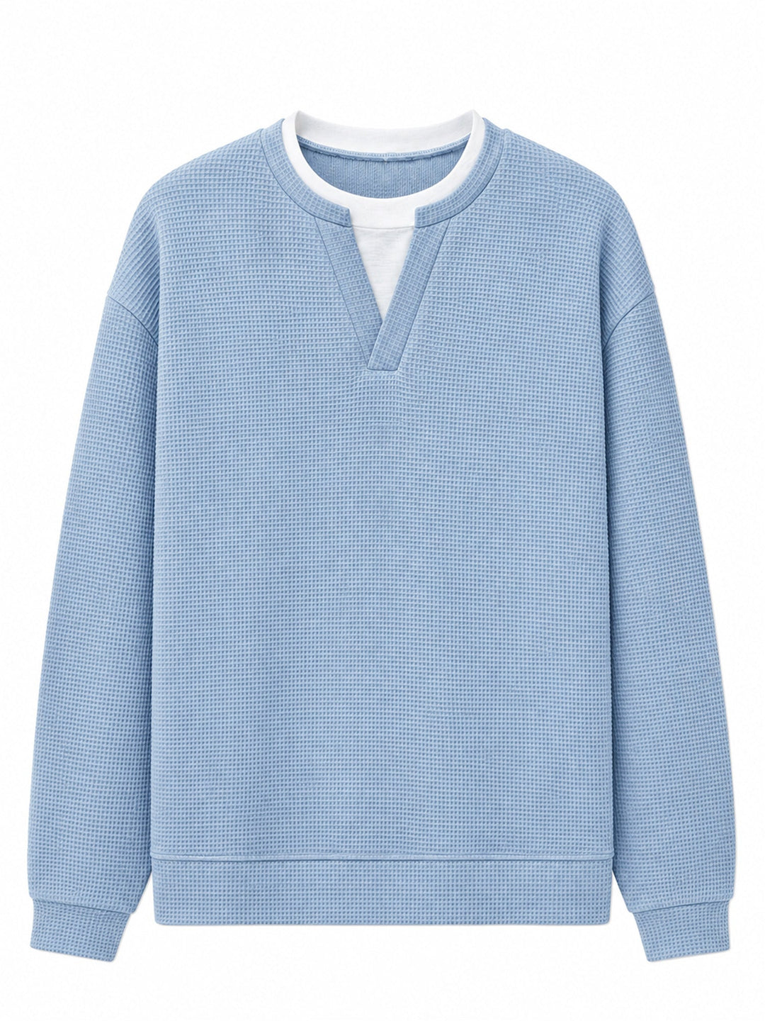 Layered Comfort Waffle Tee
