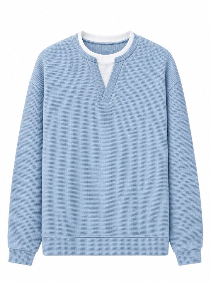 Layered Comfort Waffle Tee