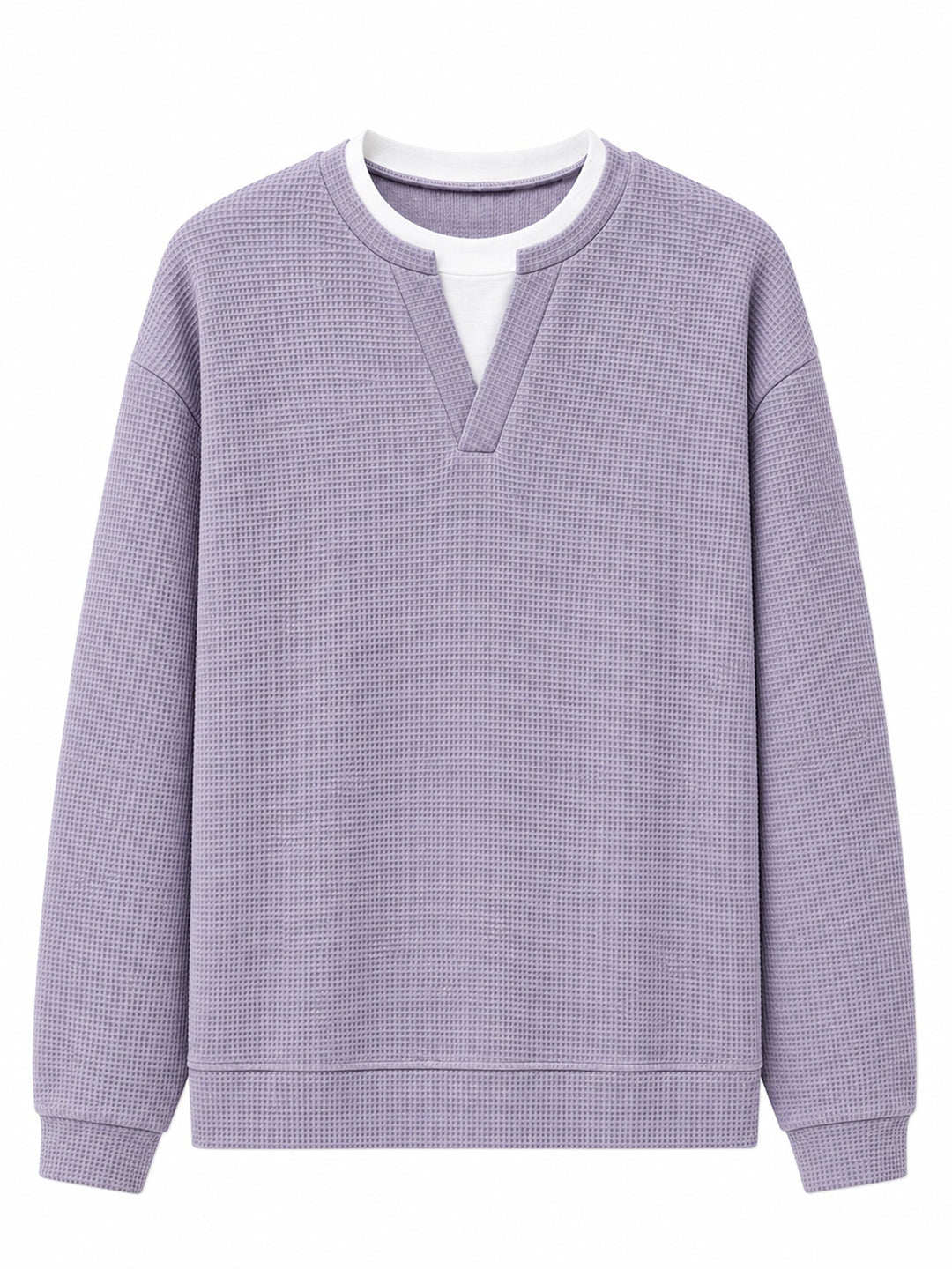 Layered Comfort Waffle Tee