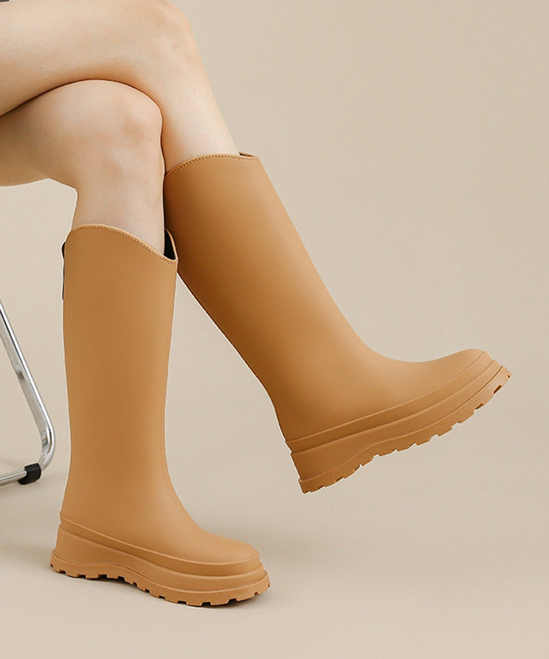 Aimoha  Long Rain Boots with Removable Fleece Cuffs