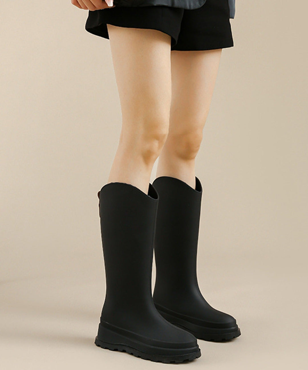 Aimoha  Long Rain Boots with Removable Fleece Cuffs