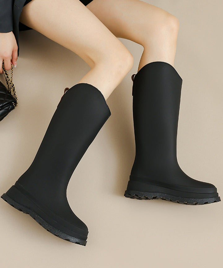 Aimoha  Long Rain Boots with Removable Fleece Cuffs