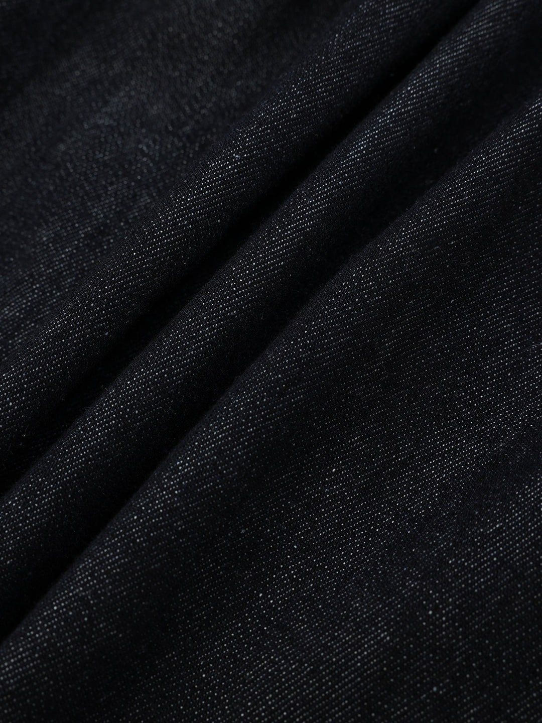High-Waist Denim Extra Long Wide-Leg Pants
