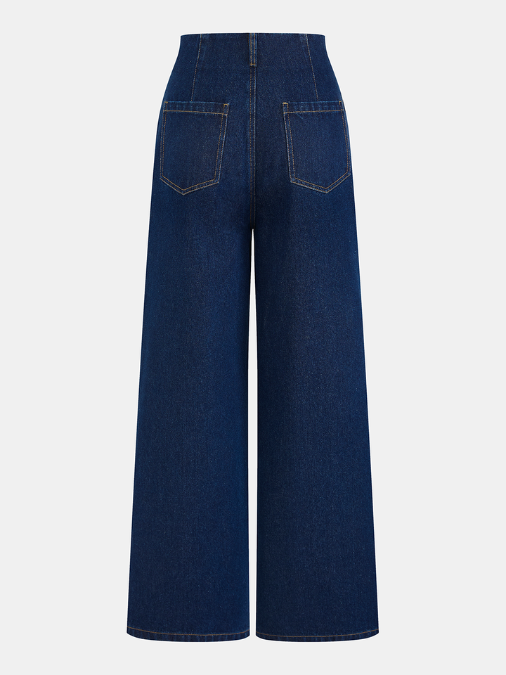 Denim Wide-Leg Jeans
