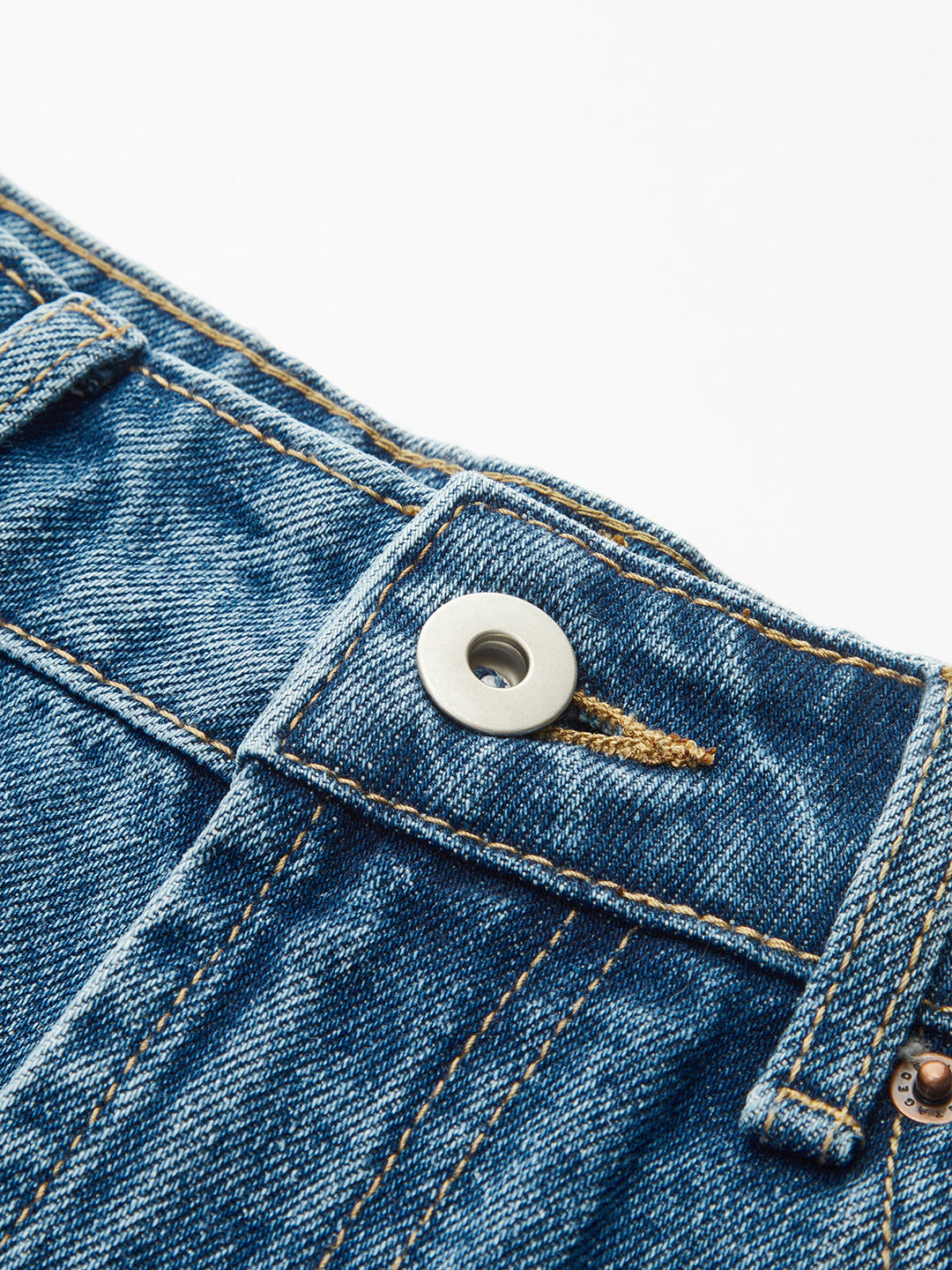 High-Waist Wide-Leg Denim Pants