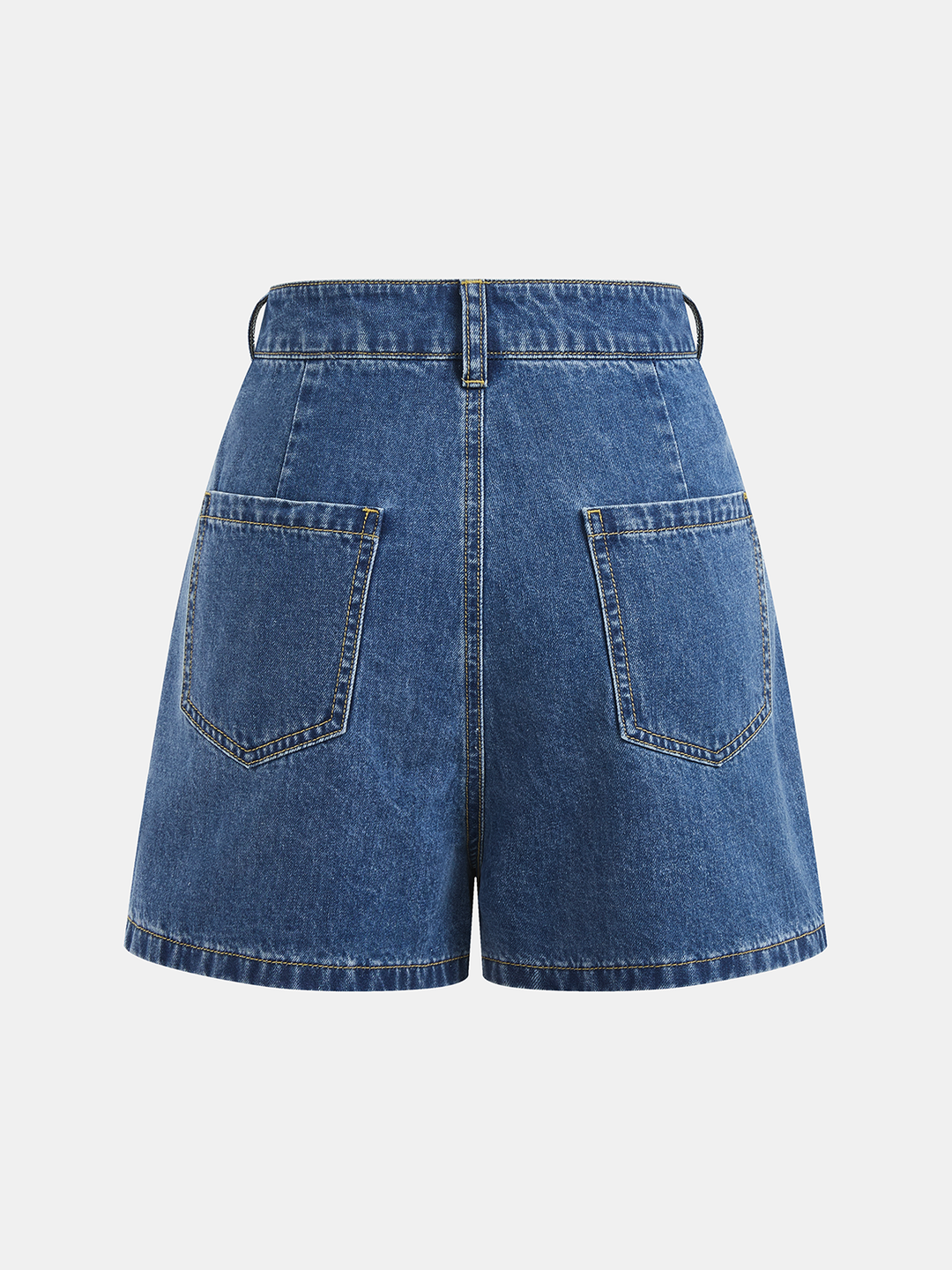 Tie-Back Denim Sleeveless Top &amp; Shorts Set