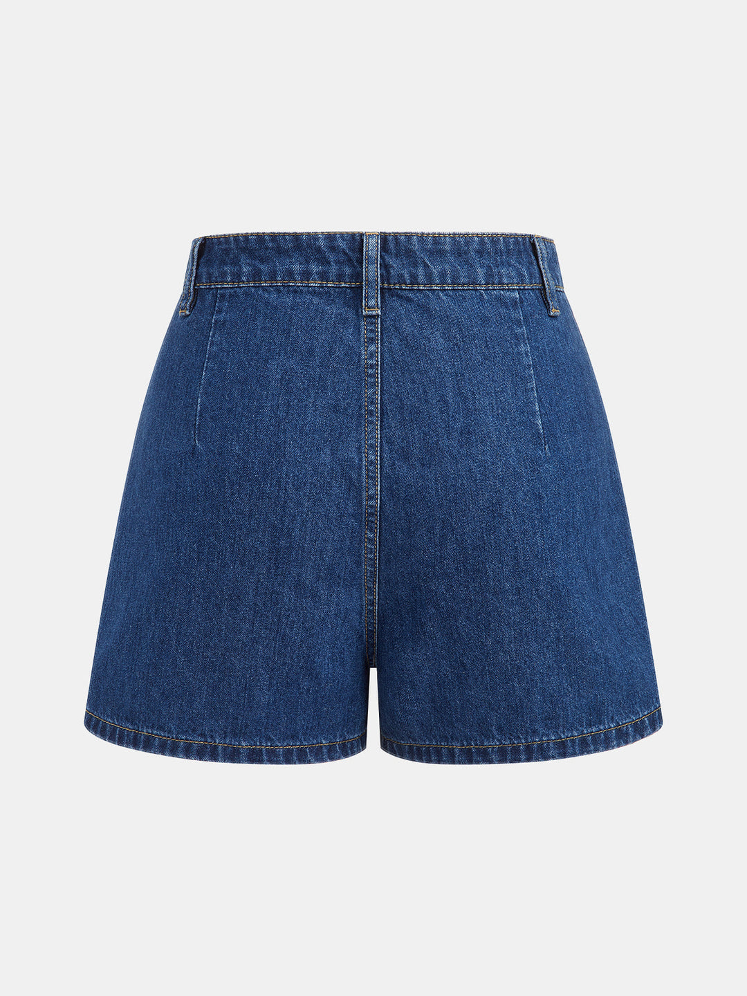 Denim Halter Peplum Top &amp; Shorts Set