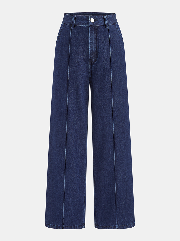 Back Bow Cutout Sleeveless Denim Two Piece Set
