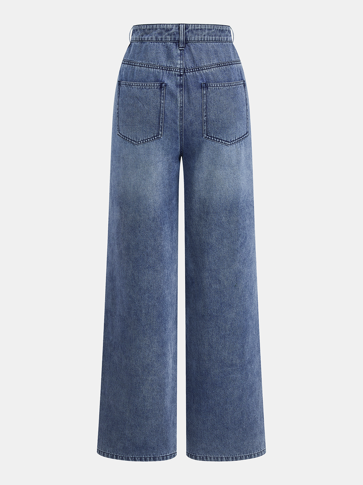 Sleeveless Denim Top &amp; Drawstring Jeans Set