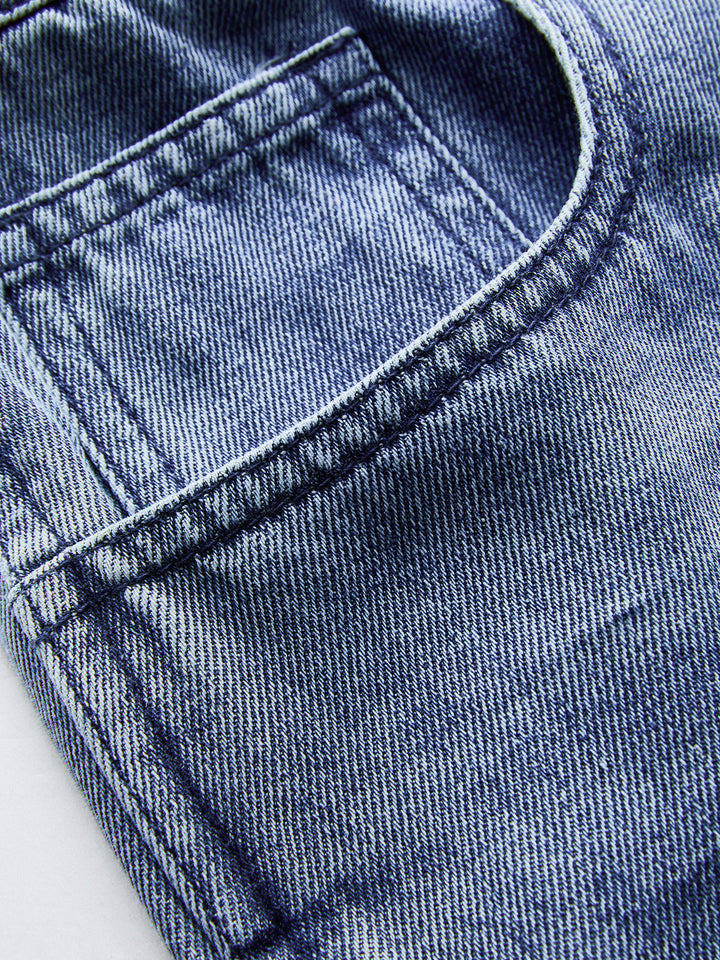Sleeveless Denim Top &amp; Drawstring Jeans Set