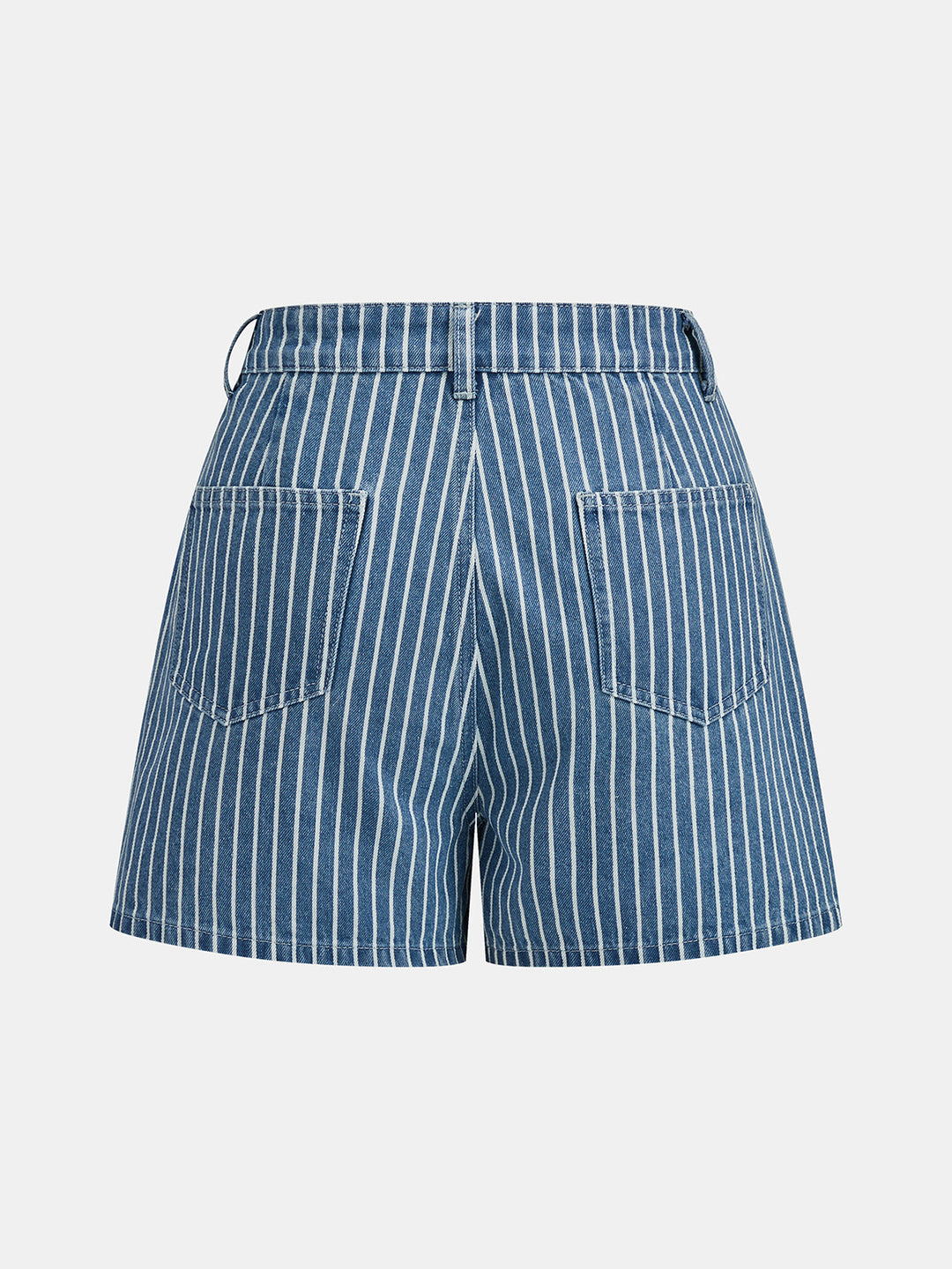 Striped Denim Tie Back Cami Top &amp; Short Set