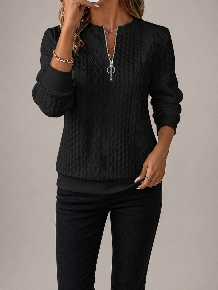 Umara | Relaxed Fit Quarter Zip Sweatshirt