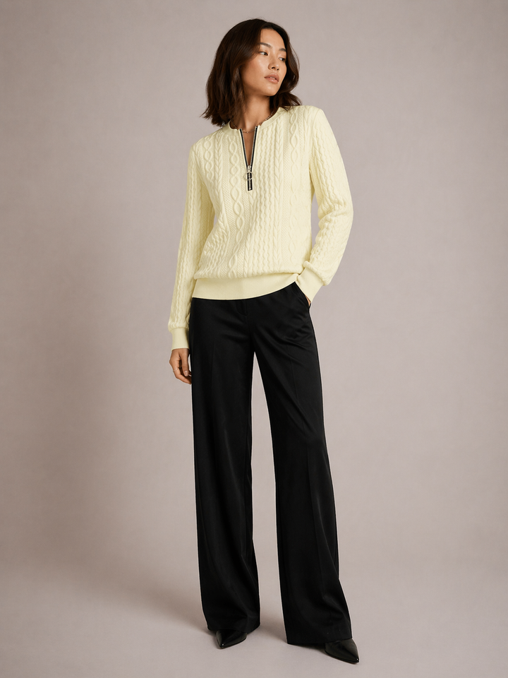 Umara | Relaxed Fit Quarter Zip Sweatshirt