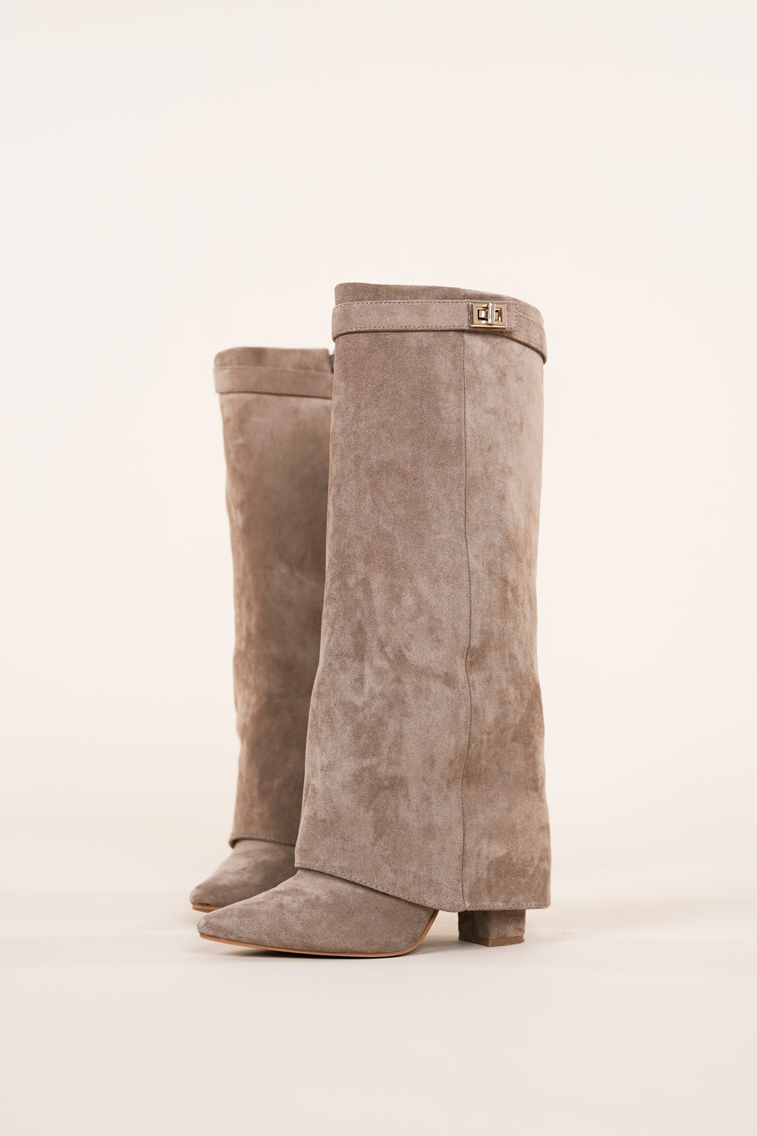 Zava - Suede khaki heels