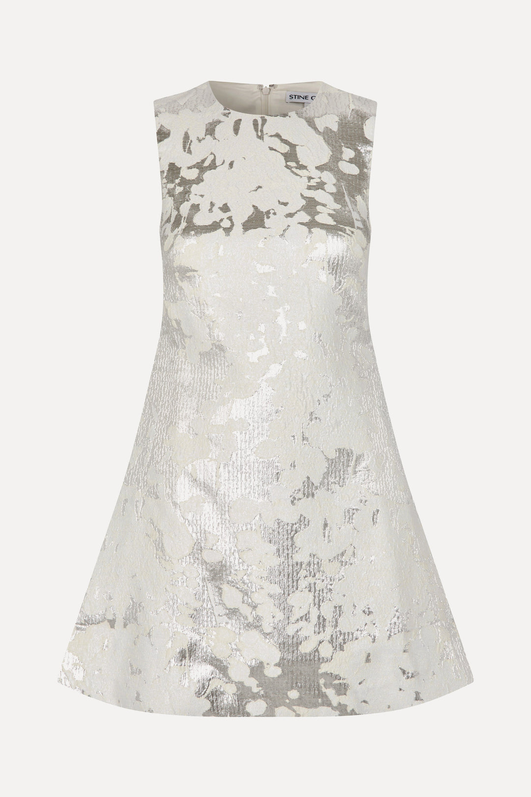 Kick Pleat Mini Dress - Lurex Garden