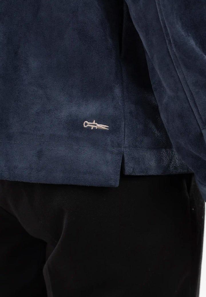 Nash vegan suede jacket - Navy