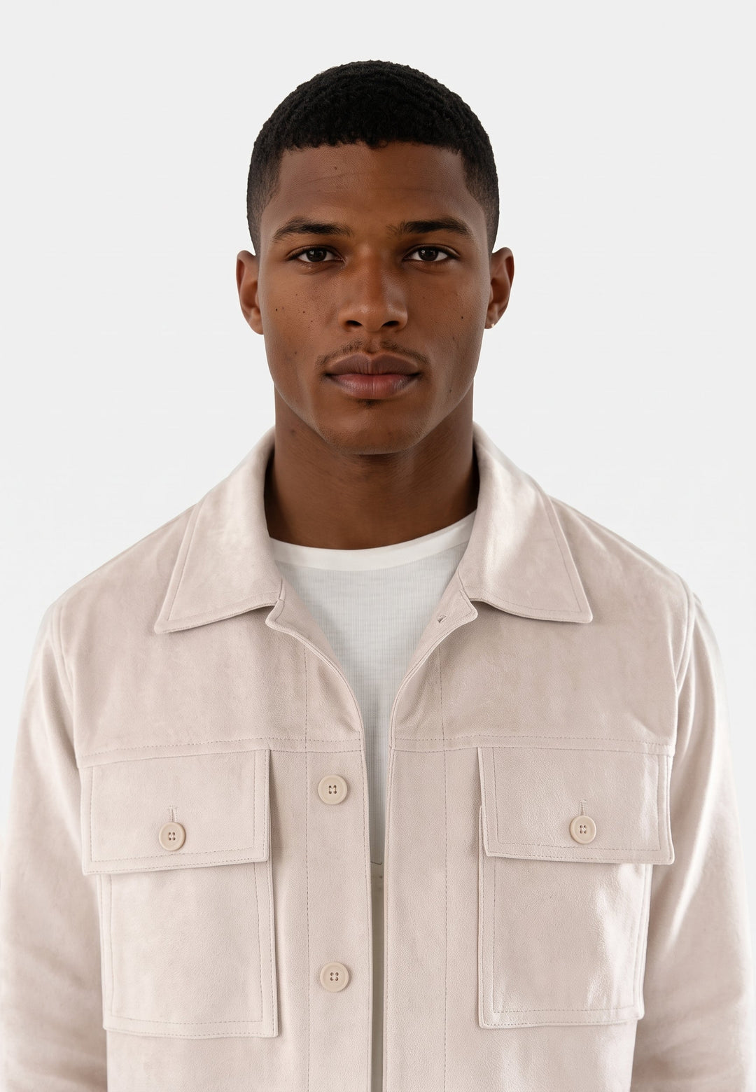 Nash vegan suede jacket - Beige