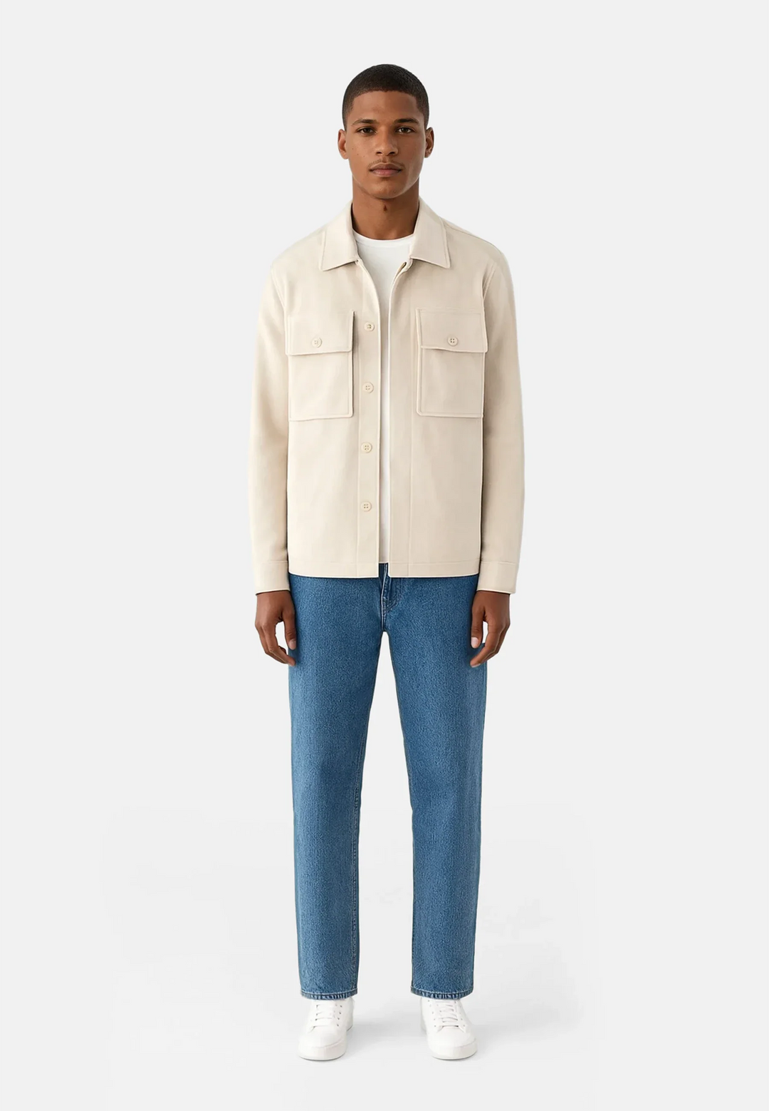 Nash vegan suede jacket - Beige