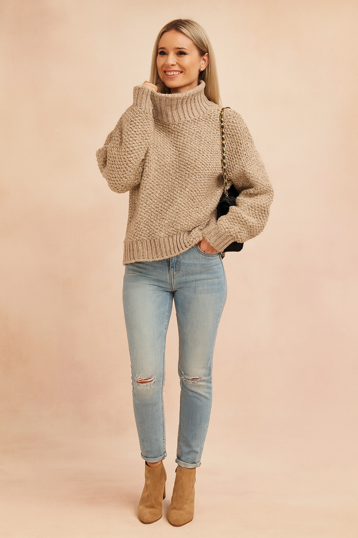 Cambria | Oversized Turtleneck Sweater