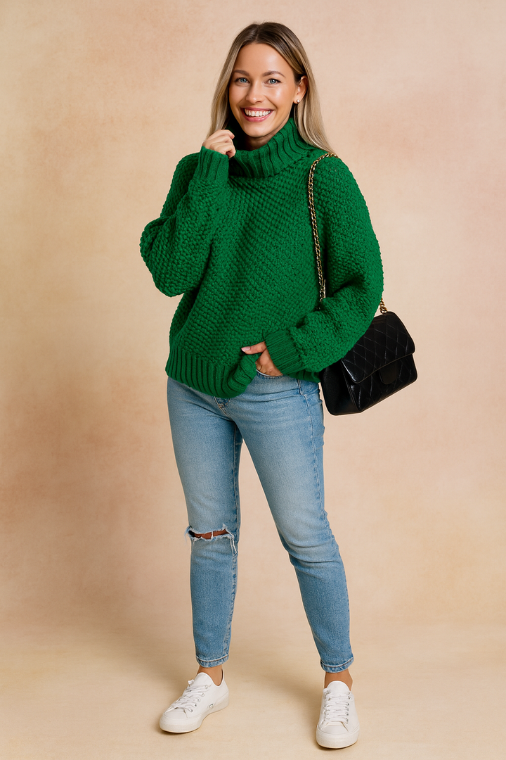Cambria | Oversized Turtleneck Sweater