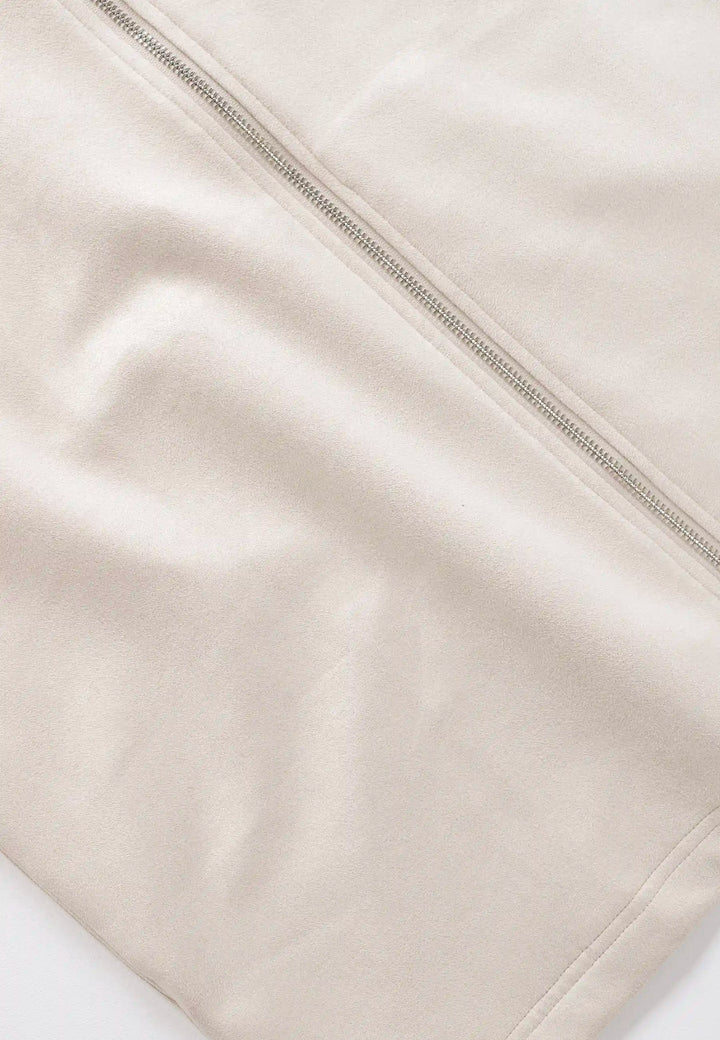 Neo vegan suede overshirt 2.0 - Beige